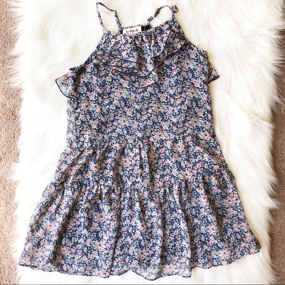 Girls floral dress with ruffles BNWT